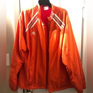 Orange Adidas jacket